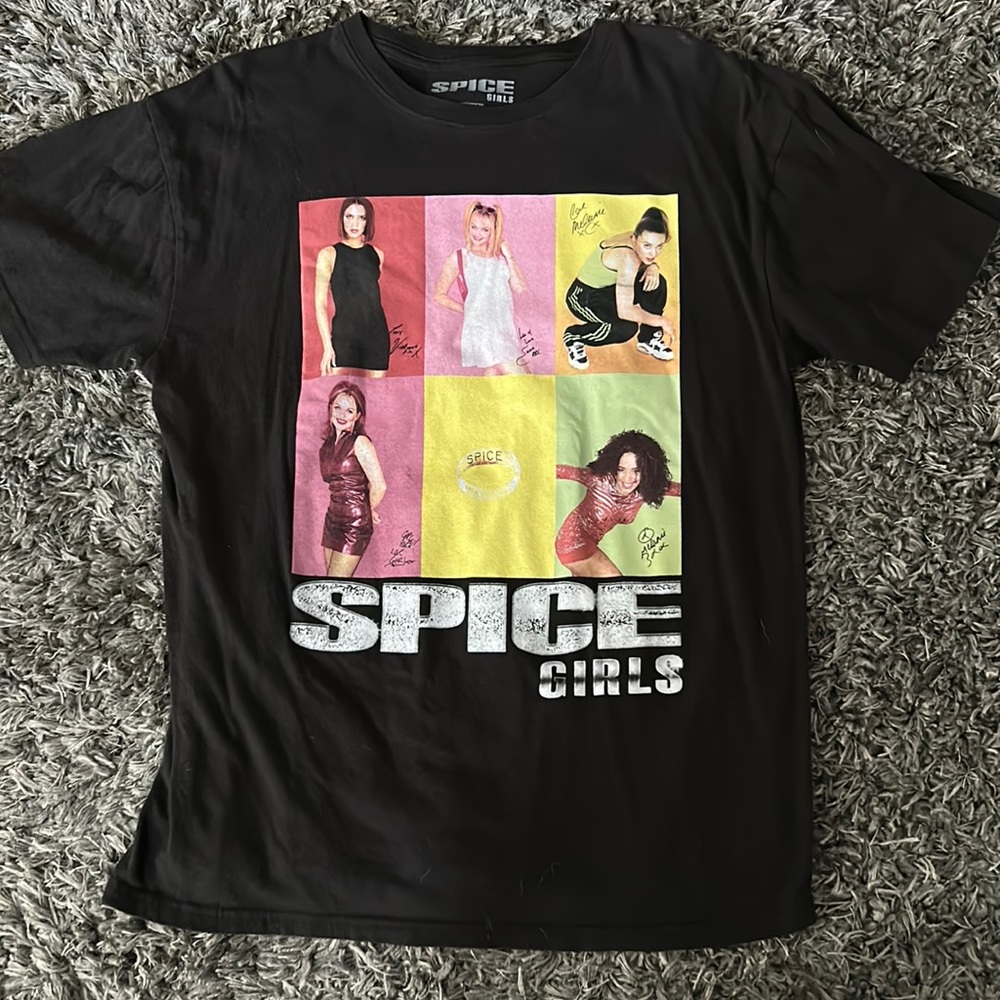 Oversized graphic spice girls tshirt dress
